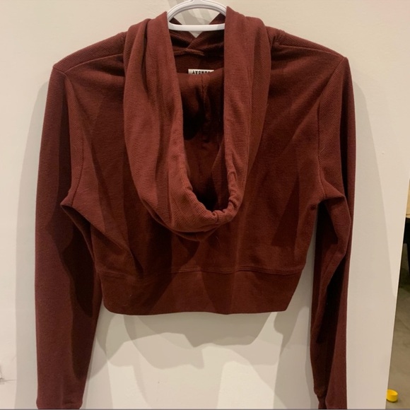 Sunday Best waffle texture cropped hoodie XS - Picture 2 of 3